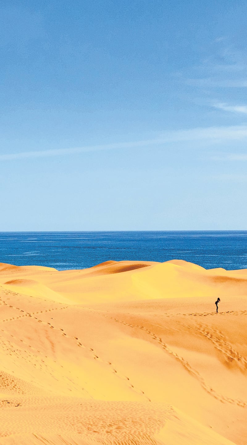 The dunes of Maspalomas, Canary Islands, Spain. Photograph: iStock