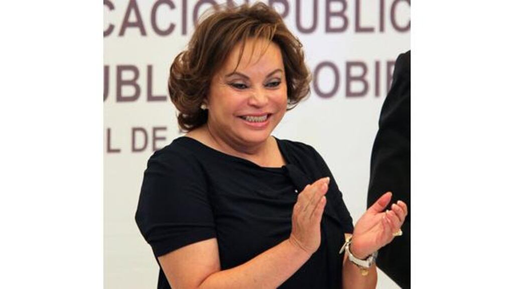 Mexican authorities have arrested the powerful head of the main teachers' union, Elba Esther Gordillo, on fraud and embezzlement charges. Photograph: Imelda Medina/Reuters.