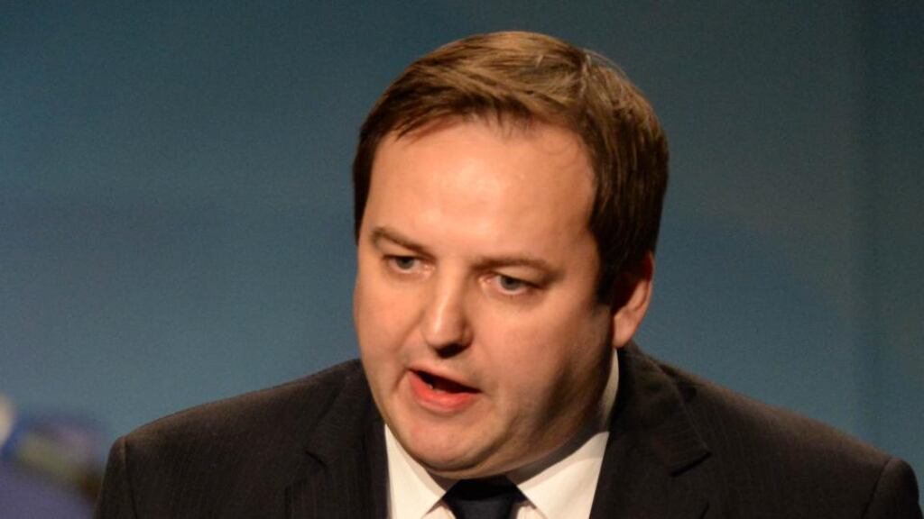 Sinn Féin TD Pádraig Mac Lochlainn, speaking at the launch of a campaign to halt Irish arms trading with Israel, said: “We need to end collaboration with this Israeli government, who are occupying Palestinian lands and are engaged repeatedly in war crimes against the Palestinian people.” File photograph: Dara Mac Dónaill/The Irish Times