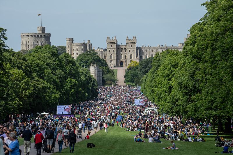 Jubilee Picnic in the Park in Windsor, England. Photograph: Carl Court/Getty
