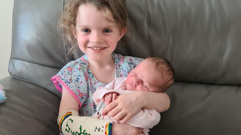 Corlaith & baby Caoimhe Leahy