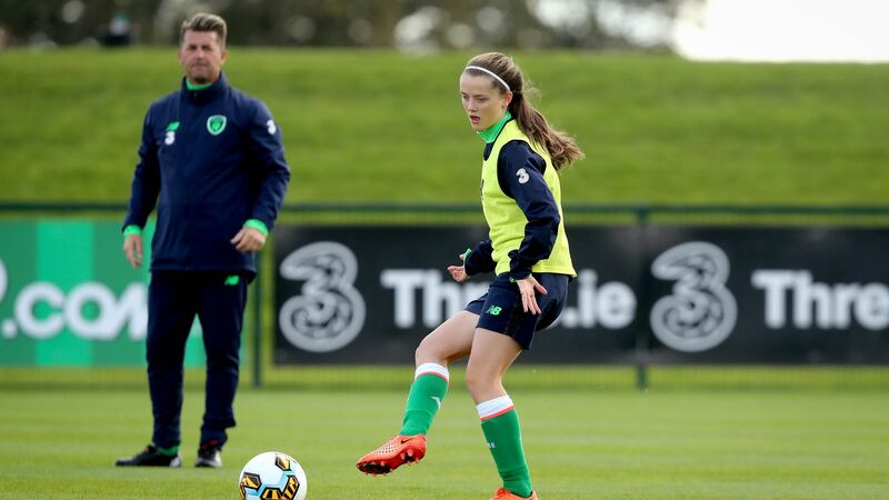 Colin Bell called Tyler Toland up to the Ireland squad when she was just 16. Photograph: Ryan Byrne/Inpho
