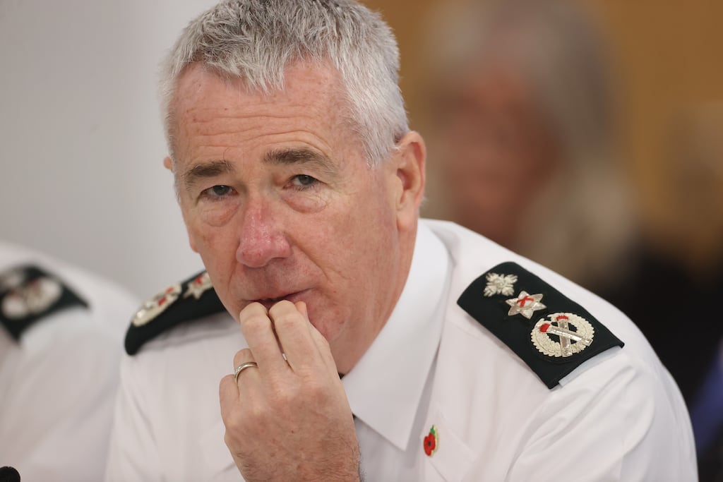 PSNI interim chief constable Jon Boutcher had said earlier on Thursday he was aware of a suggestion the image could have been generated by artificial intelligence. Photograph:  Liam McBurney/PA Wire
