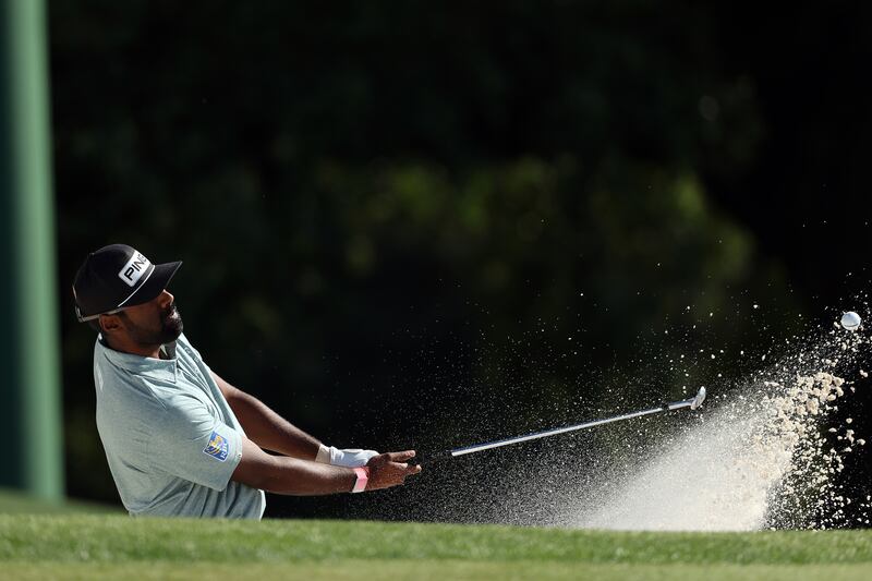 Sahith Theegala: rising quickly through the professional game. Photograph: Patrick Smith/Getty