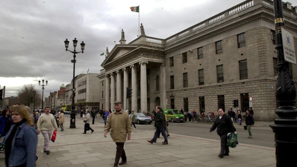 The GPO on O’Connell Street, in Dublin. Photograph: Dara Mac Dónaill.