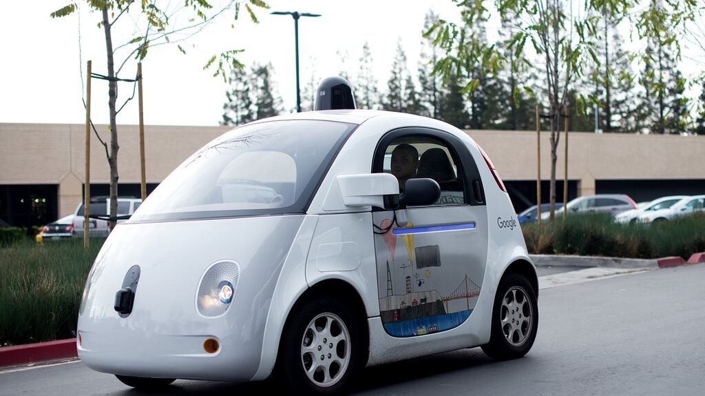 A self-driving car at Google’s HQ in Mountain View, California on January 8th, 2016. Photograph: AFP/Noah Berger /Getty