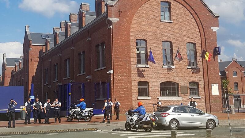 Emergency services have erected a security cordon around Boulevard Pierre Mainz. Photograph: Fred Dubois/AFP/Getty Images