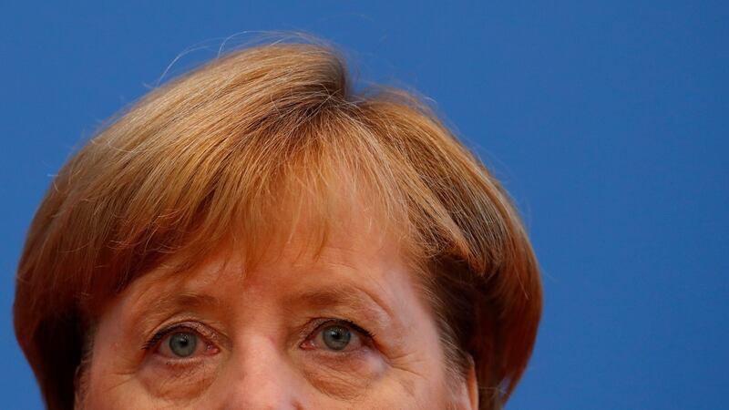 In this uncertain era of Donald Trump, Brexit and North Korea, Merkel is perhaps the world’s most powerful – and stable – leader. Photograph: Fabrizio Bensch/Reuters