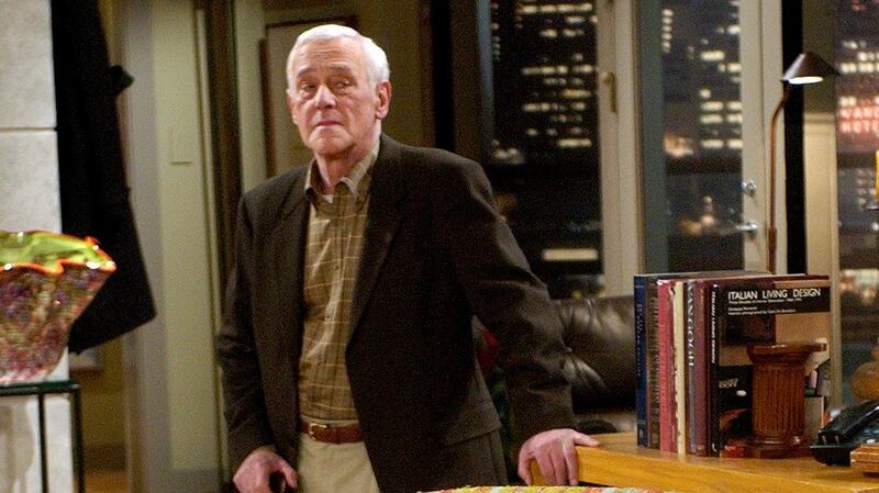 John Mahoney starring as Martin Crane on set during the filming of the final episode of ‘Frasier’ in Los Angeles in 2004. File photograph: Reed Saxon/AP Photo