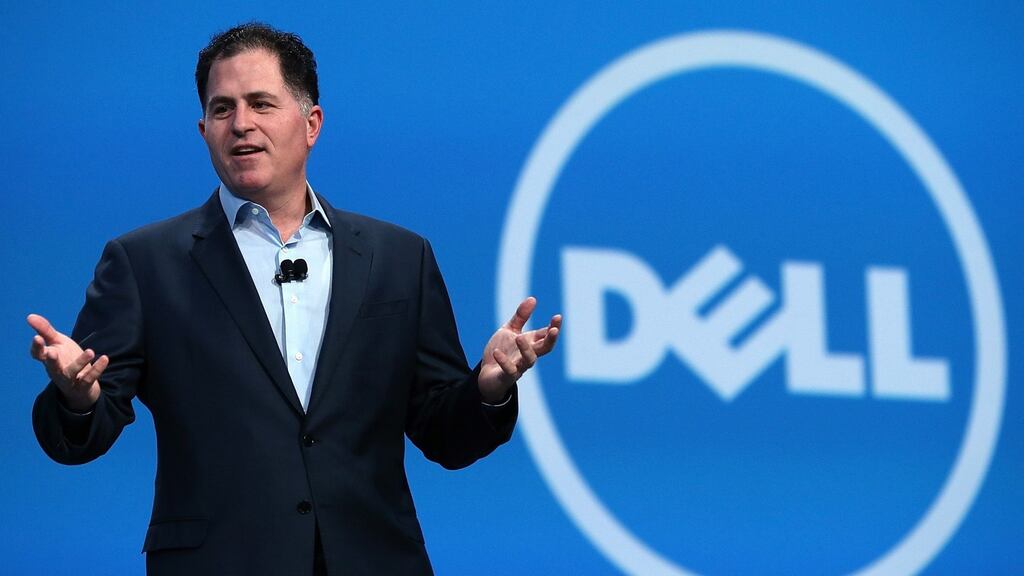 Dell chief executive Michael Dell delivers a keynote address during the 2013 Oracle Open World conference in San Francisco, California. Photograph: Justin Sullivan/Getty Images