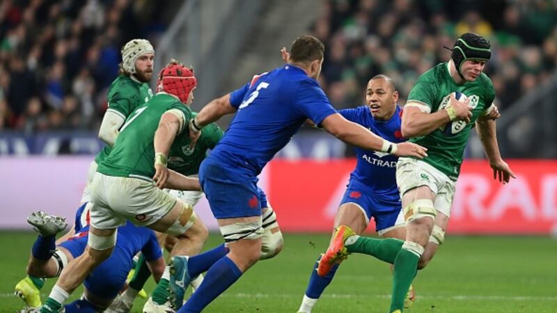 James Ryan was back to his physical best during Saturday’s defeat. Photograph: Mike Hewitt/Getty Images