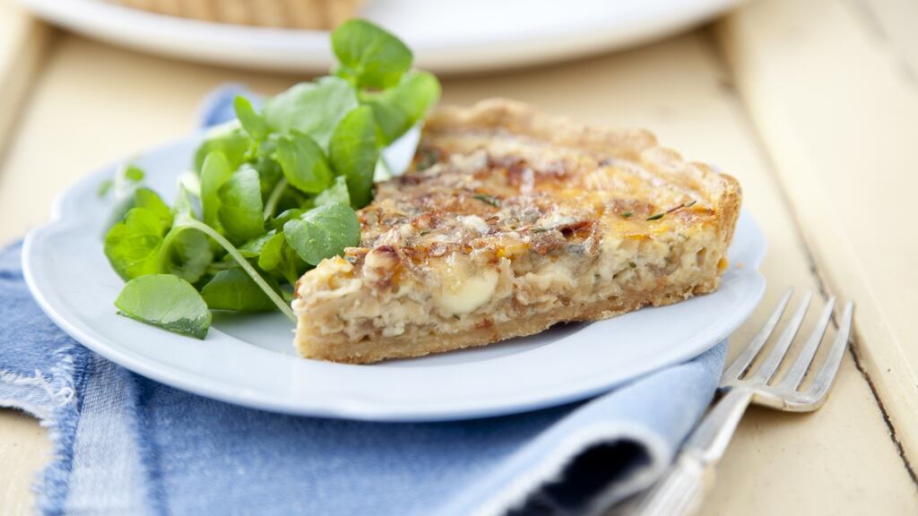 In a heavy-based frying pan, gently fry the onions in butter on a low and slow heat, being careful not to burn them. Photograph: Harry Weir