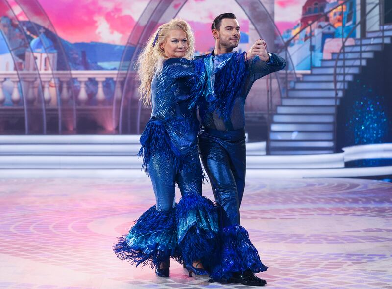 Former news presenter Eileen Dunne with her partner Robert Rowinski.
Photograph: Kyran O’Brien/kobpix