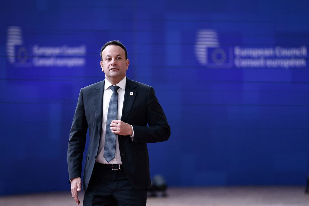Varadkar attends a European Council summit in Brussels, March 22nd, 2024. Photograph: Sameer Al-Doumy/AFP via Getty Images