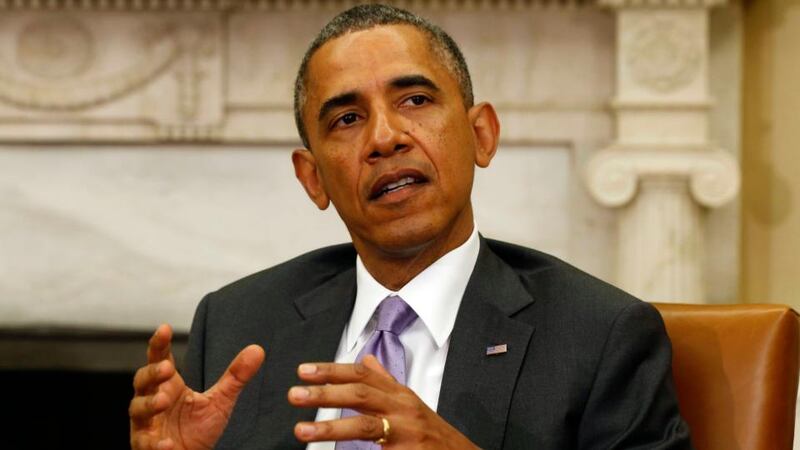 US president Barack Obama has said he is examining all options to help the elected leaders who took full control of Iraq when the US occupation ended in 2011. Photograph: Larry Downing/Reuters