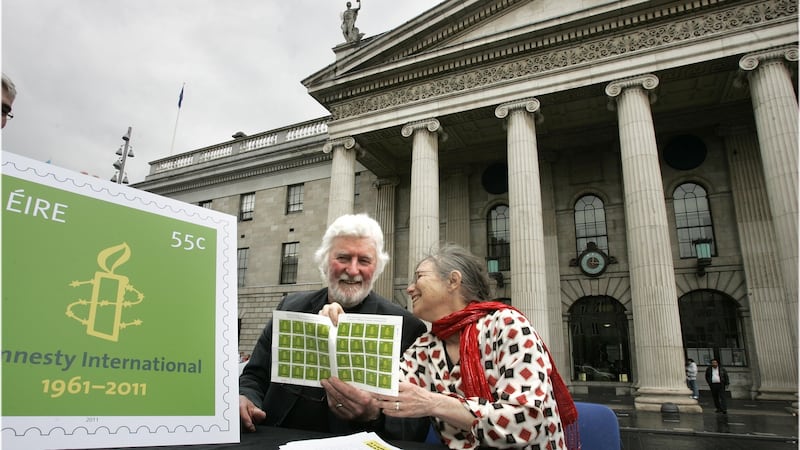 Former death row prisoners Sonia 'Sunny' Jacobs and Peter Pringle. File photograph: Dara Mac Dónaill/ The Irish Times