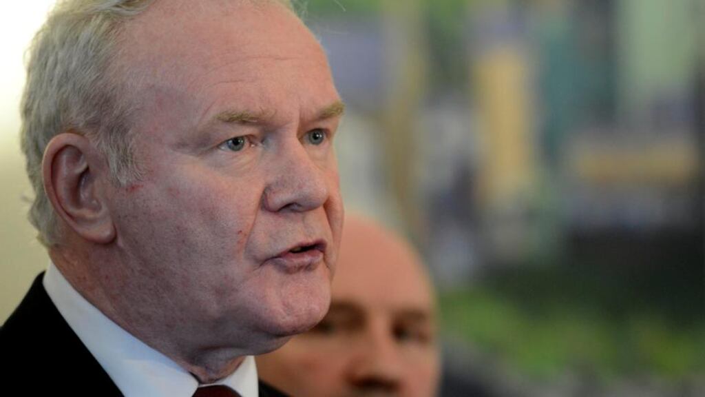 Deputy First Minister Martin McGuinness speaks to the media during a press conference at Stormont over the issue of welfare reform. Sinn Fein has blocked a welfare reform bill, after accusing the Democratic Unionist Party of acting in bad faith.Photograph: Colm Lenaghan/Pacemaker Press