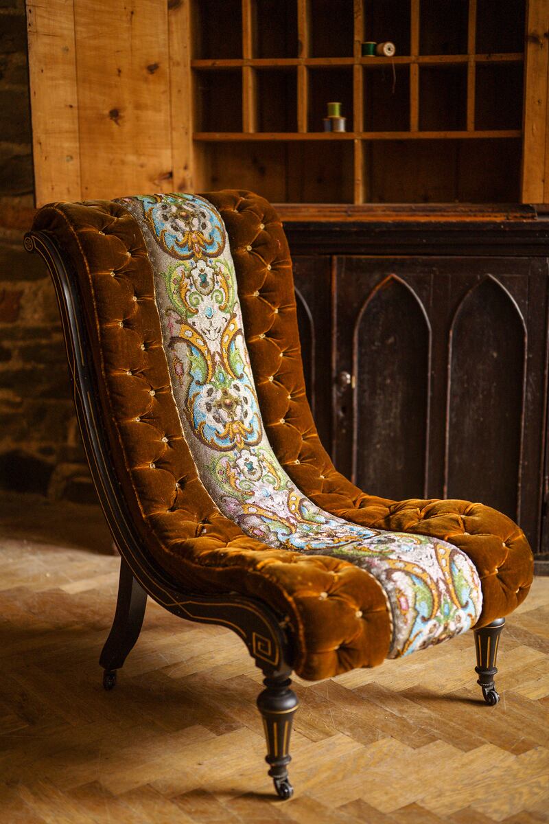 Victorian Slipper Chair (€490) at Joy Thorpe's Antiques Store in Castlecomer. Photograph: Story.bord