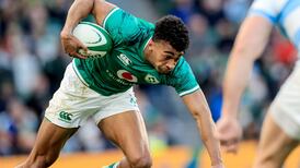 Robert Baloucoune waits patiently as Ireland flex their muscles
