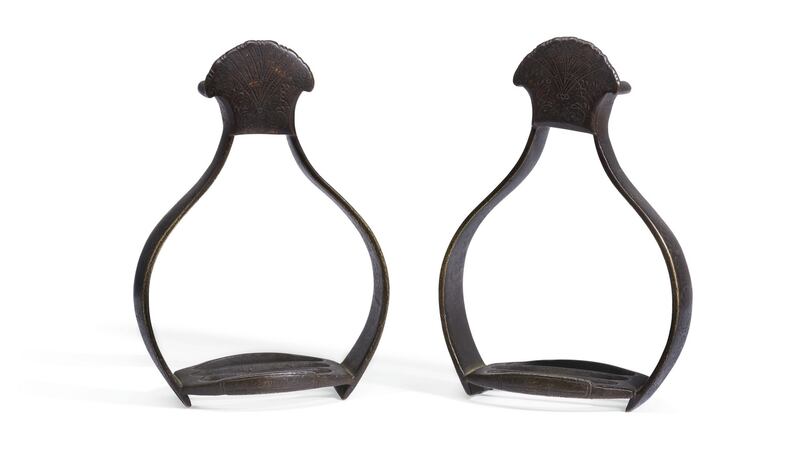 The stirrups used by William III (“King Billy”) in the Battle of the Boyne are set to fetch up to £60,000