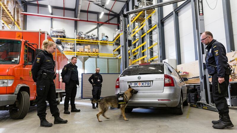 Agents of the Icelandic customs agency, which participated in an equal pay pilot programme where officials found that salaries were lower where women were employed as a large group, in Reykjavik, Iceland. Photograph: Bara Kristinsdottir/The New York Times