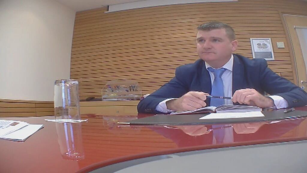 Cllr John O’Donnell from Donegal in a meeting with an undercover RTÉ reporter. Screengrab: RTÉ