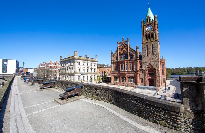 Guildhall from the Walls. Photograph: Derry City and Strabane District Council