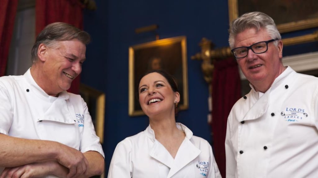 Past masters: Chefs Derry Clarke, Catherine Fulvio and Paul Flynn in Lords & Ladles