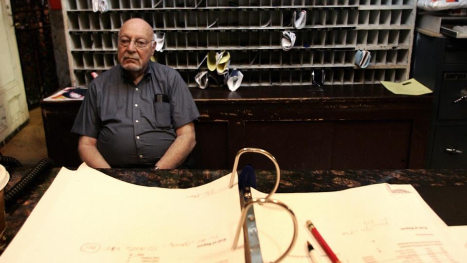 Front desk manager Jerry Weinstein in the lobby in 2007. Photograph: Getty Images