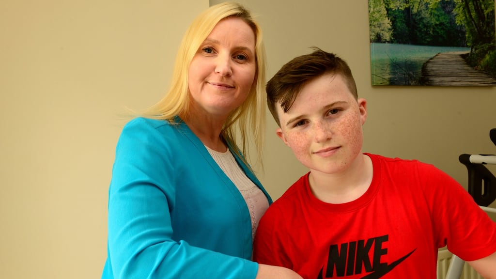 Ruth Cullen with her son Stephen. Photograph: Cyril Byrne