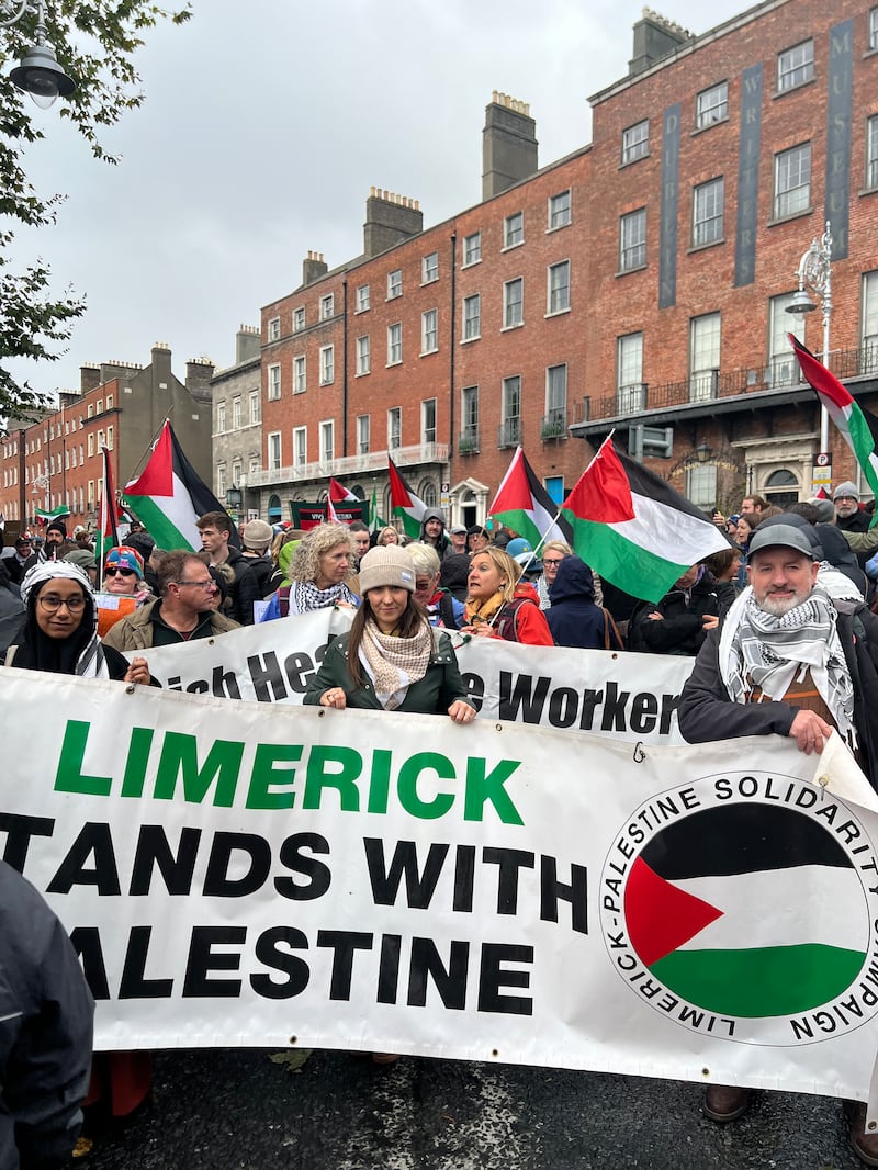 John Lannon (right) with fellow members of the Limerick branch of the IPSC. Photograph: Cian O'Connell