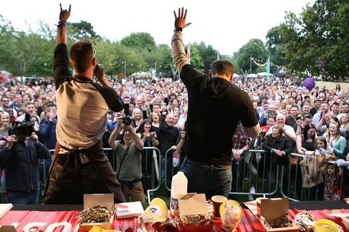 What’s that smoke over D4 about? It’s the Big Grill Festival