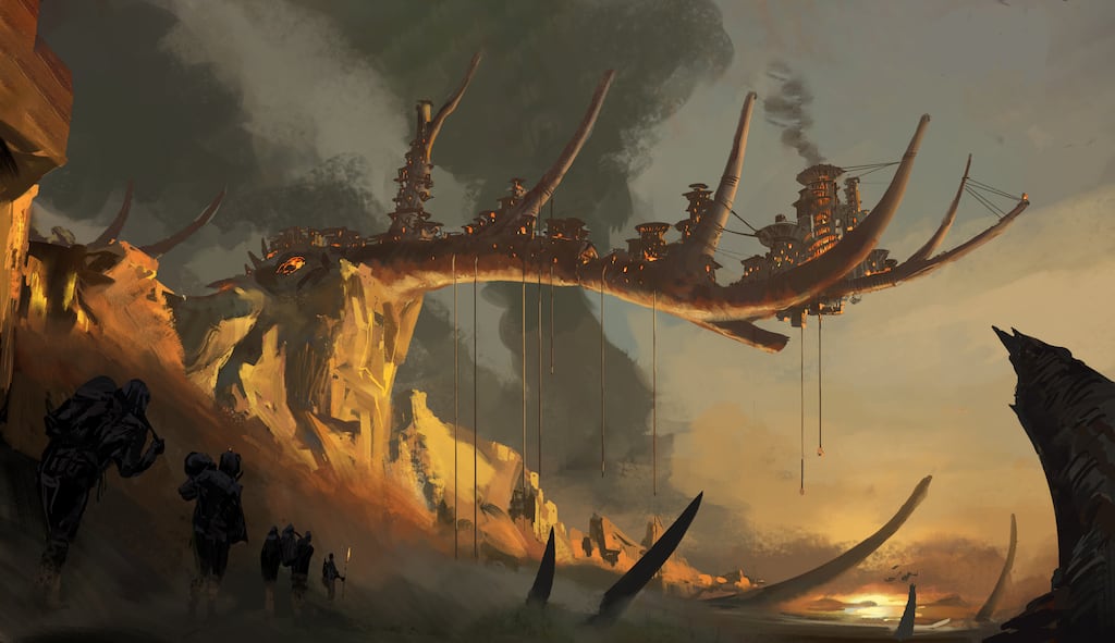 Broken Weave: Antler City, from the Cubicle 7 role-playing game (RPG)