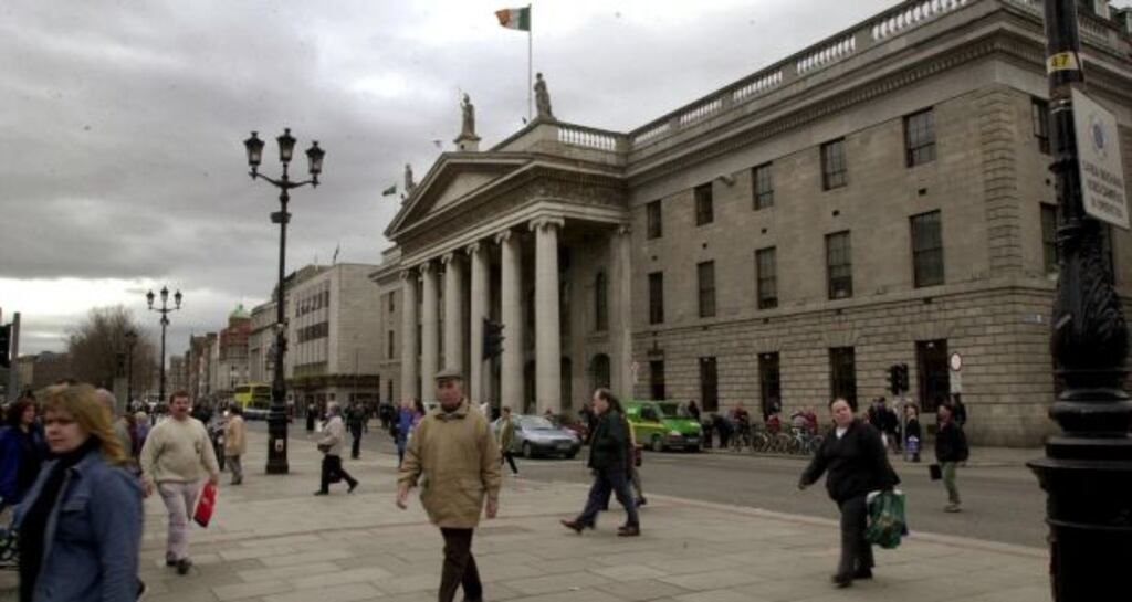 The GPO on O’Connell Street, in Dublin. Photograph: Dara Mac Dónaill