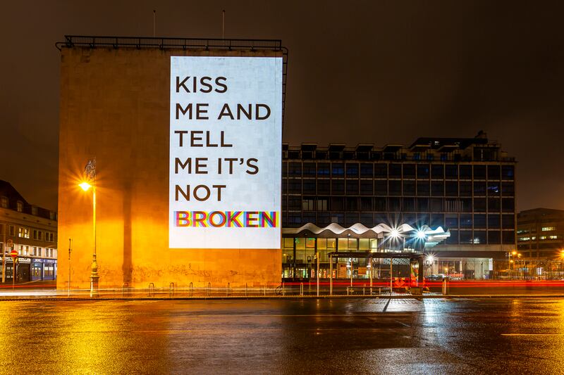 Kiss me and tell me it’s not broken, by Munday and Aches