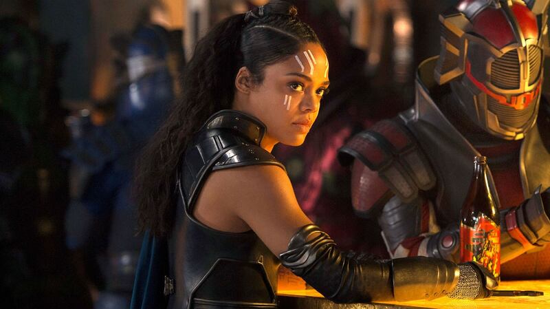 Welcome newcomer Valkyrie is given a boozed-up, kicking-out-time vigour by Tessa Thompson