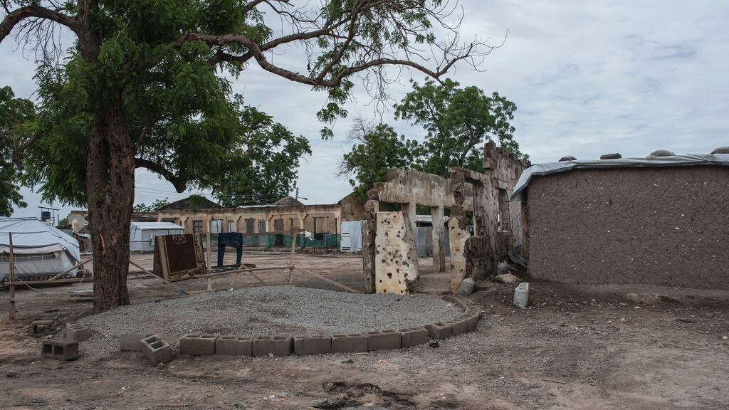 Rann previously came to international attention in 2017, when a Nigerian military jet bombed a camp for displaced people. Photograph: Stefan Heunis/AFP via Getty