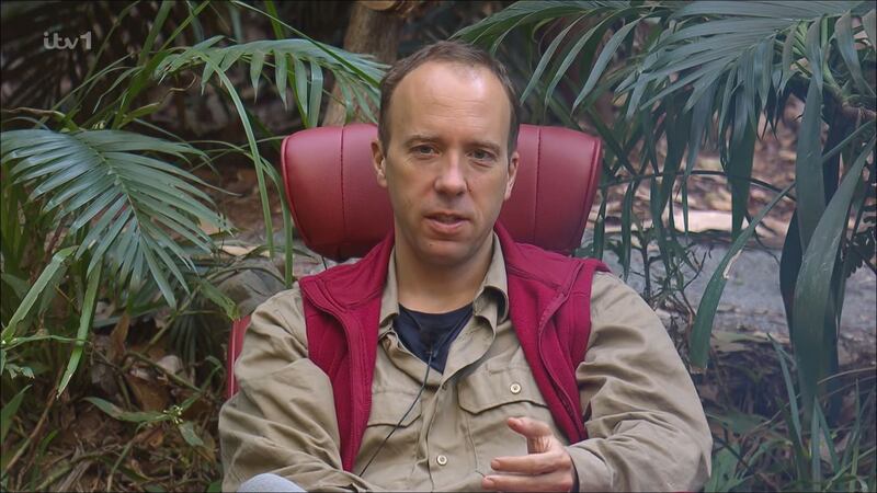 Matt Hancock on I'm a Celebrity ... Get Me Out of Here! The former British health secretary came third on the reality show presented by Ant and Dec. Photograph: ITV