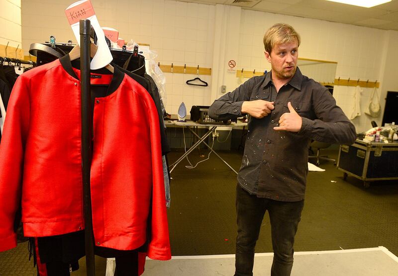 Kian Egan in the costume room. Photograph: Arthur Allison/Pacemaker