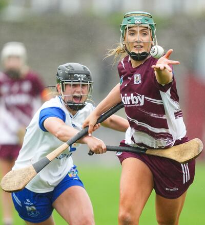 Galway’s Emma Helebert. Photograph: James Lawlor/Inpho