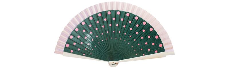 Green polka dot fan Fern Fans ?89