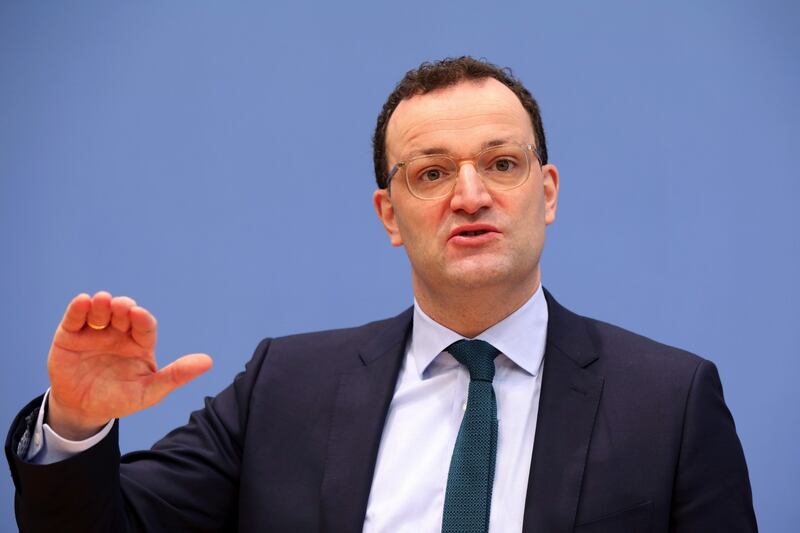 German federal health minister Jens Spahn has suggested the country should be vaccinating 300,000 people a days. Photograph: Bloomberg