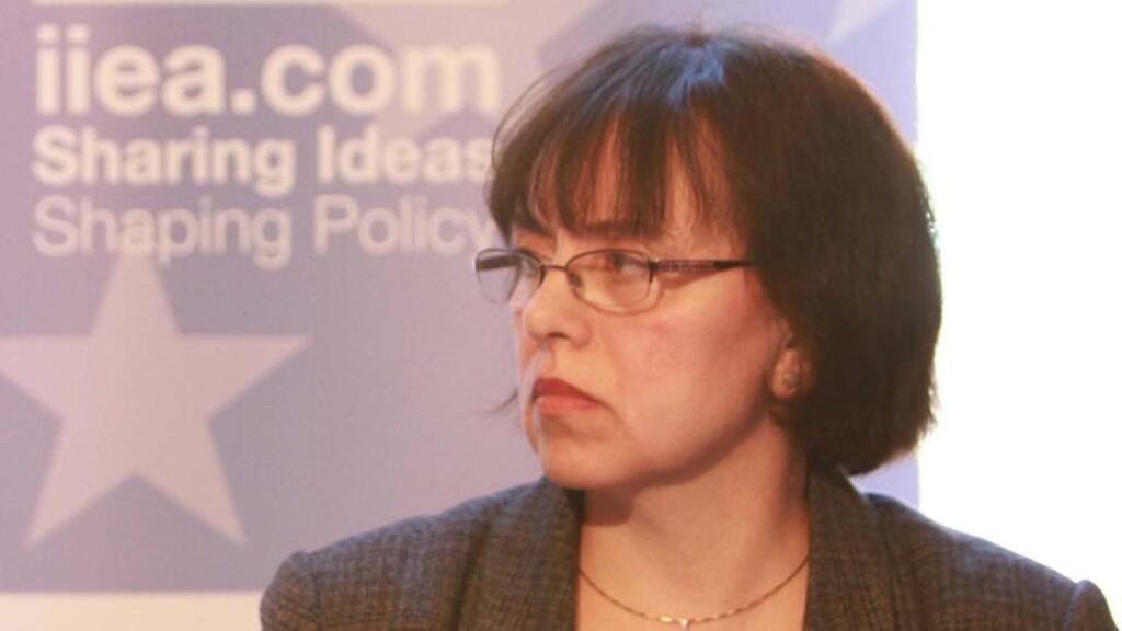 Dr Fatima Hamroush at the Institute of International and European Affairs. Photograph: Nick Bradshaw