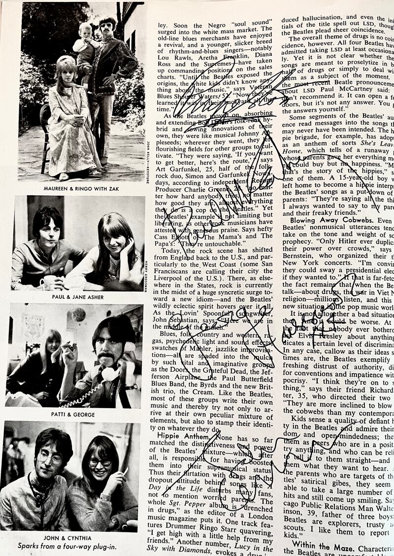 Ian Dowling’s Beatles signatures