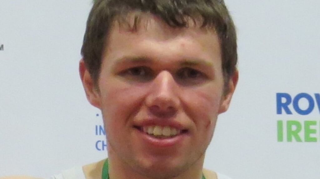 Sam McKeown, who took gold as part of the Queen’s quadruple at Nottingham.