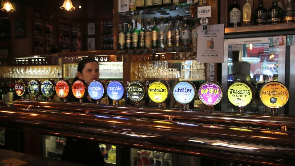 The Porterhouse bar in Temple Bar, Dublin.  The Porterhouse group comprises seven bars,  five restaurants, Lillie Bordello nightclub and the brewing business.  Photograph Nick Bradshaw