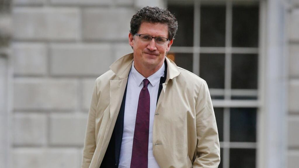 Green Party leader Eamon Ryan arriving at Leinster House this week. He is said to be fiercely determined that the party should go into government. Photograph: Crispin Rodwell
