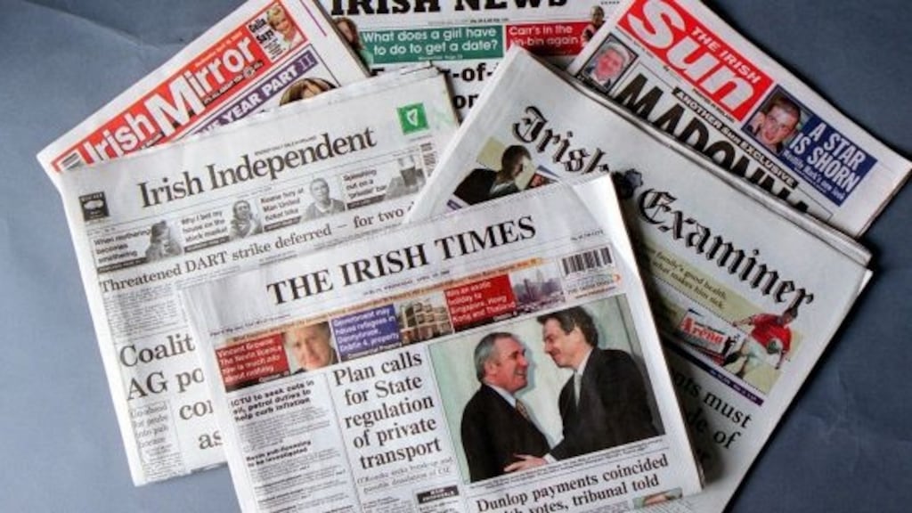 The ABC figures show the Irish newspaper market continued to contract in the first half of 2018.