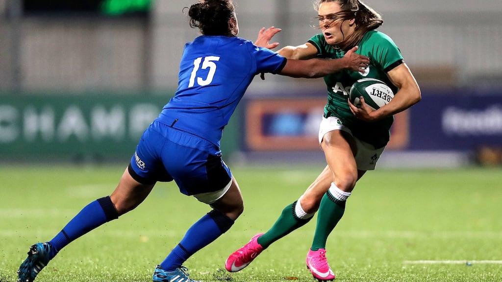 Ireland’s Beibhinn Parsons in action against Italy last year. Photo: Laszlo Geczo/Inpho