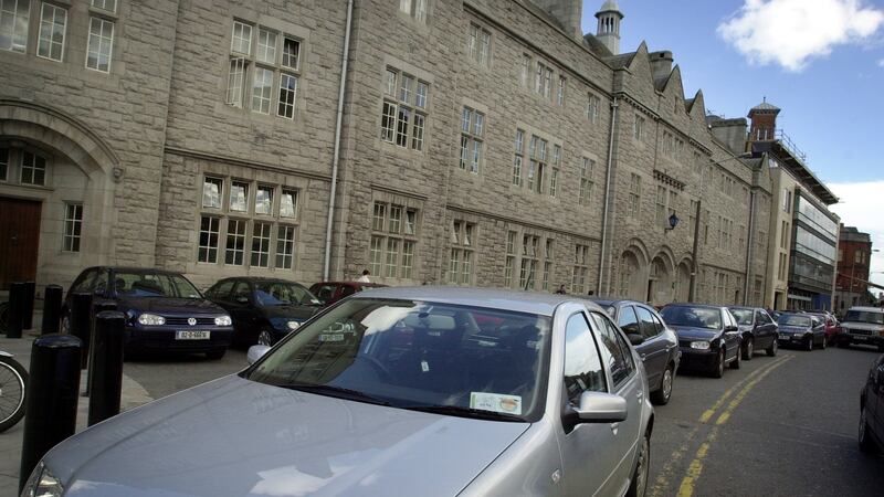 Some families in need to emergency accommodation were directed to Pearse Street Garda station (above). File photograph: Bryan O’Brien